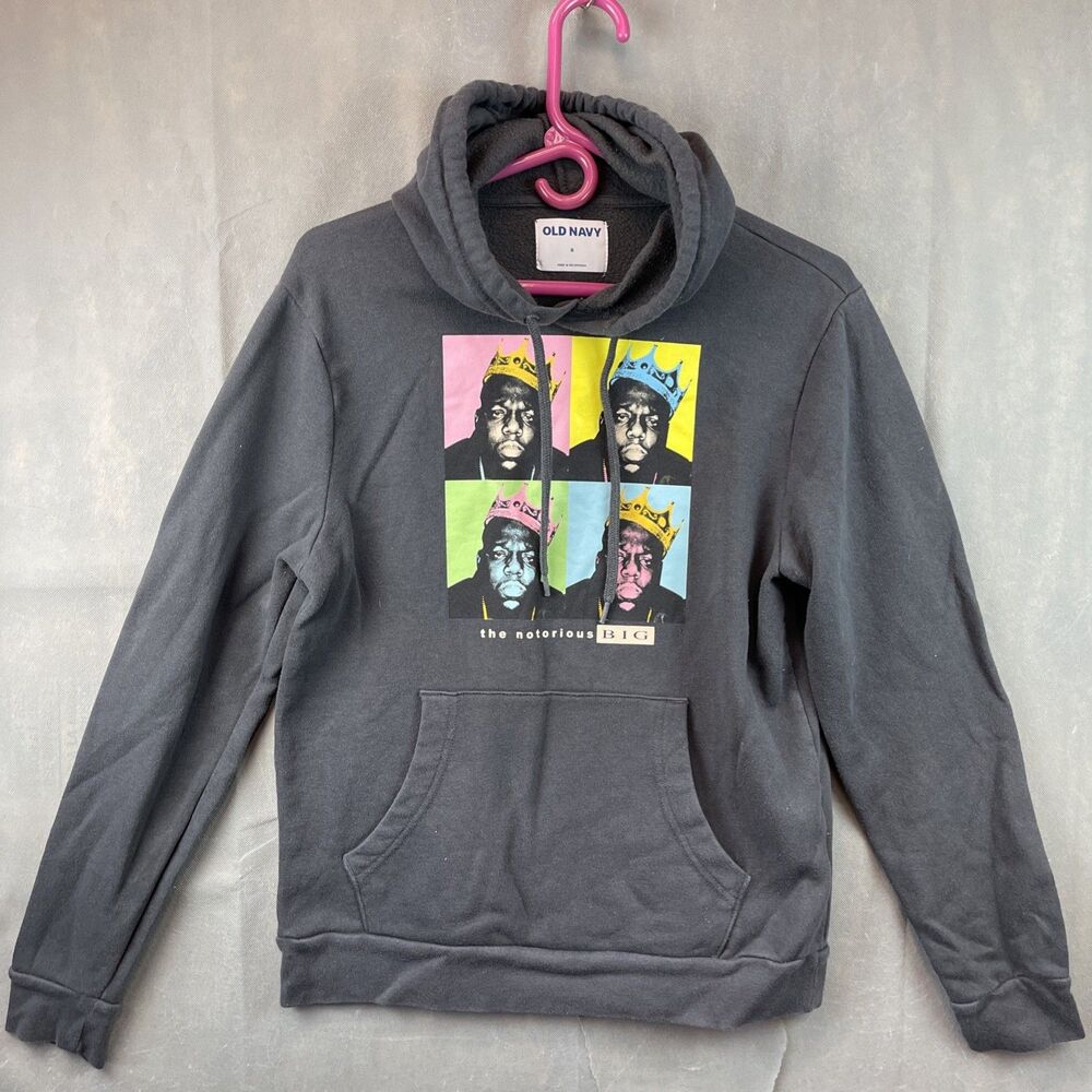 Men's Old Navy Biggie Smalls Pullover Hoodie Size Small